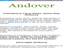 Tablet Screenshot of andovercg.com